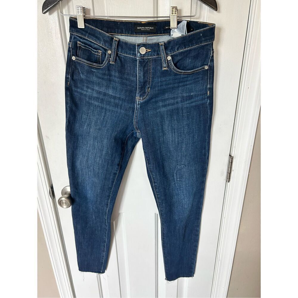 Banana republic blue jeans, skinny premium denim size 27